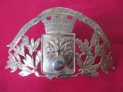 Plaque casque pompier - plaque,