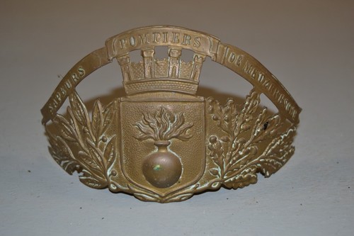 Plaque casque pompier - plaque, de