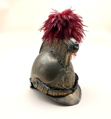 Ancien casque sapeurs - ancien, de