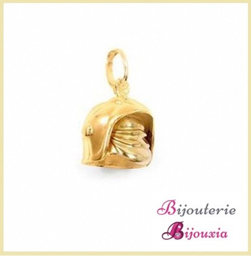 Pendentif casque pompier - pendentif,